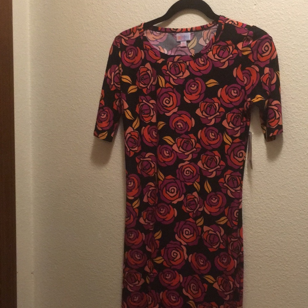 LuLaRoe Julia rose print dress